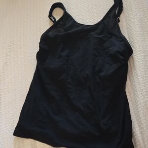 CLEARANCE Land's End Black Swim Tankini Top